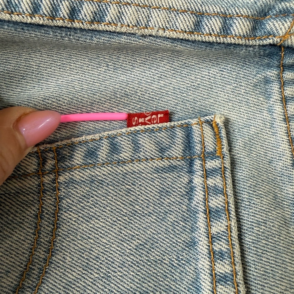 Levi's Light Blue Boyfriend Jeans custom made 30x30 - Picture 14 of 16